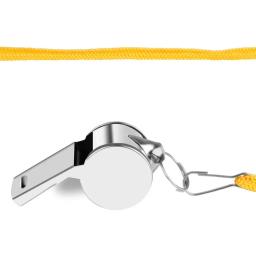Apito de metal com corda, árbitro profissional de futebol apito extra alto para futebol, basquete, treinamento esportivo, sobrevivência ao ar livre - Image 4