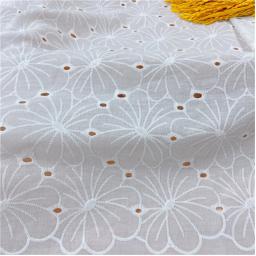 Bordado renda 100% algodão tecido solúvel em água oco pequena flor para costurar vestido roupas diy artesanato artesanal por meio quintal - Image 4