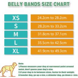 Banda de barriga lavável para cães machos, Fraldas reutilizáveis para cachorro, Barriga confortável - Image 5