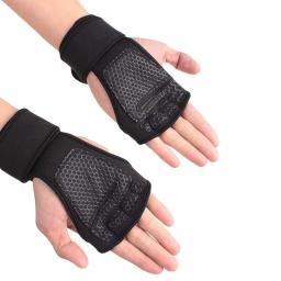 Luvas de treinamento esportivo masculino e feminino, protetor de palma de pulso, halteres Ha, fitness, musculação, halterofilismo, ginástica, treino, 1 par - Image 6