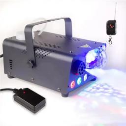 Controle Remoto Fog Machine, LED RGB Light, Magic Efeito pequeno, Máquina de fumaça, Disco, KTV, Party Club, Bar, Event Show, 3in 1, 600W - Image 2