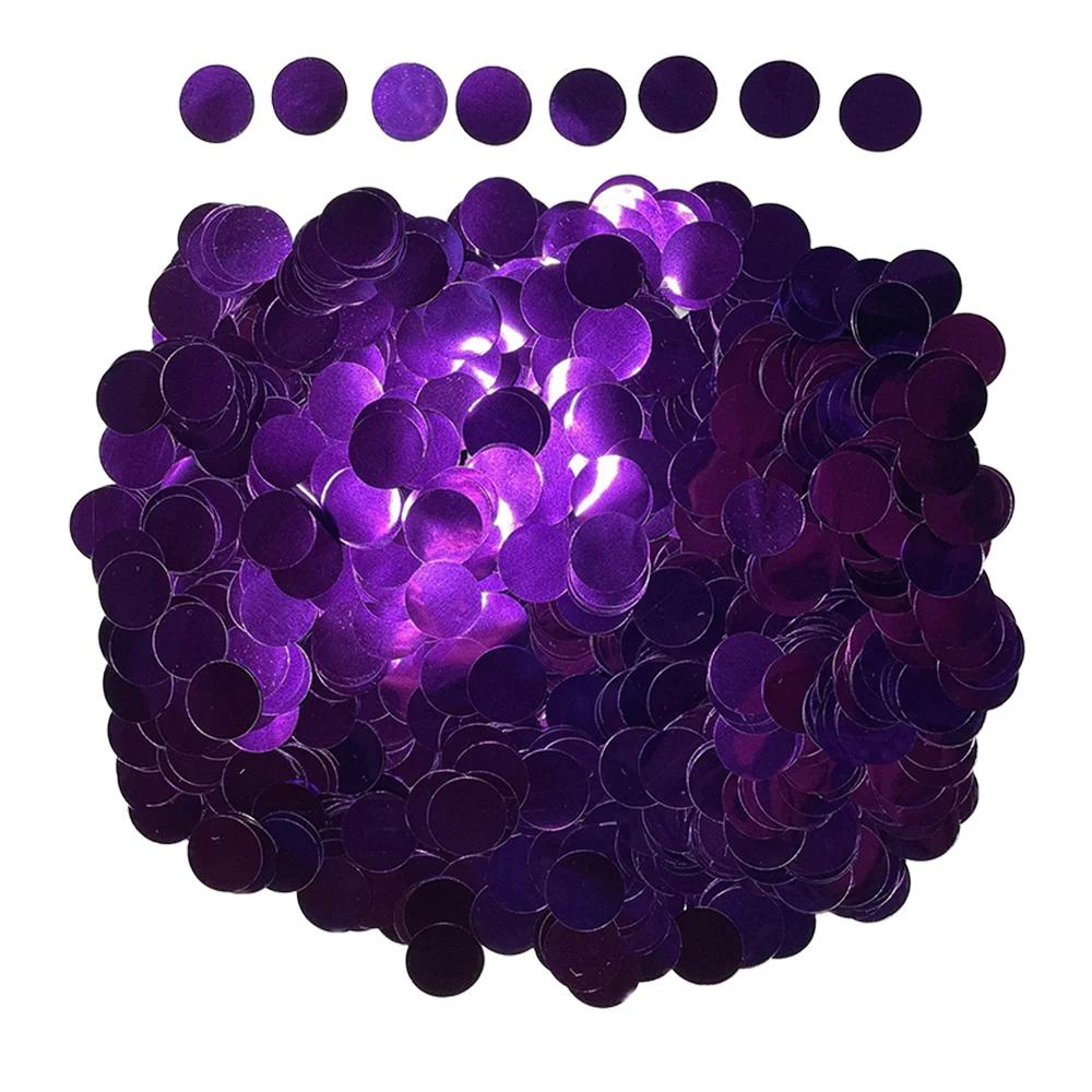 Confetti Metálico Redondo, Mesa Brilhante, Ponto De Confetis, Material De Artesanato, Casamento, Decoração De Balão De Aniversário, Ouro, Prata, Azul, Roxo, 50g - Image 1