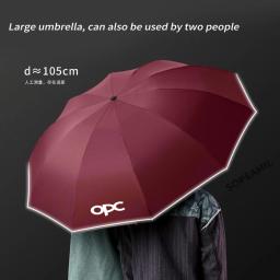 Guarda-chuva dobrável automática Proteção Solar, Acessórios Reflective Sunshade, Opel OPC LINHA, Astra, Corsa, Insignia, Grandland, Mokka - Image 2