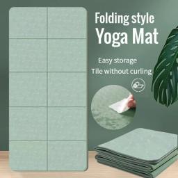 AliExpress coleção dobrável tapete de yoga eco amigável tpe dobrável viagem fitness exercício esteira dupla face antiderrapante para yoga - Image 1