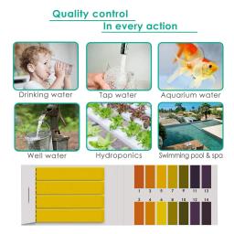 PH Test Strips for Aquarium, Cosmetics Soil Acidity Test Strips, Measuring Tool, 1 a 14 Cosmetics, 80Pcs - Image 2