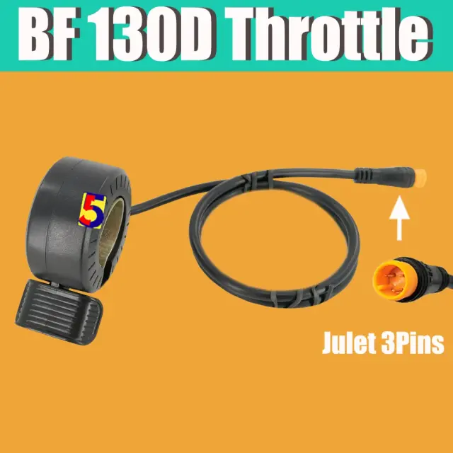 Acelerador de Motor Bafang para Bicicletas Elétricas - Acessório de Torção para EBike com Compatibilidade 24V a 72V