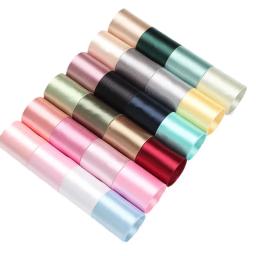 Fita de seda cetim para artesanato suprimentos, ampla Valentine Rose Gold, preto, Borgonha, prata, vermelho, rosa Cor Gift Wrap Fita 50Yards - Image 6