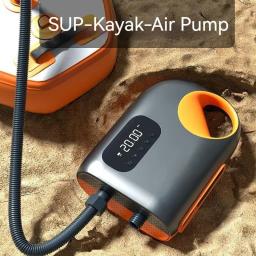 Bomba de ar elétrica inflável dc sup bomba 20 psi inflável elétrico inflatable inflator de ar para surf paddle board barco caiaque - Image 1