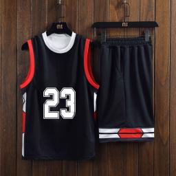 Basquete Jersey Set, Fã Clube Uniforme de Treino, Material da malha, Secagem Rápida, Colete Macio Respirável, Conjunto Curto, Novo - Image 1