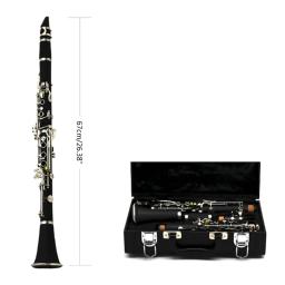 Clarinete Tenor em Bb com Caixa, 17 Chaves, Baquelite, Profissional, Instrumento de sopro, Palhetas Instrumento musical - Image 6