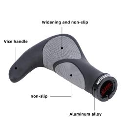 MEROCA-Integrated Bicicleta Grips, Borracha TPR, MTB Ciclismo, Descanso De Mão, Mountain Bike Guiador, Invólucro Bainha, Absorção De Choque - Image 3
