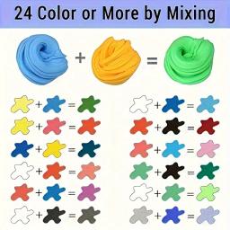 Conjunto de argila seca mágica para crianças, diversão de modelagem não tóxica, inclui cores vibrantes e kit de ferramentas de luxo, 12 peças, 24 peças, 36 peças - Image 5
