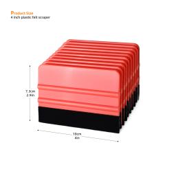 EHDIS 10pcs Tecido Borda de Feltro Vinil Rodo De Carbono Envoltório Filme Adesivo Aplicador Ferramenta Janela Limpeza De Vidro Auto Styling Raspador - Image 1