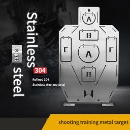 Tiro treinamento de metal alvo tiro quadro prática alvo código claro automático rebote durável metal alvo placas de tiro - Image 4