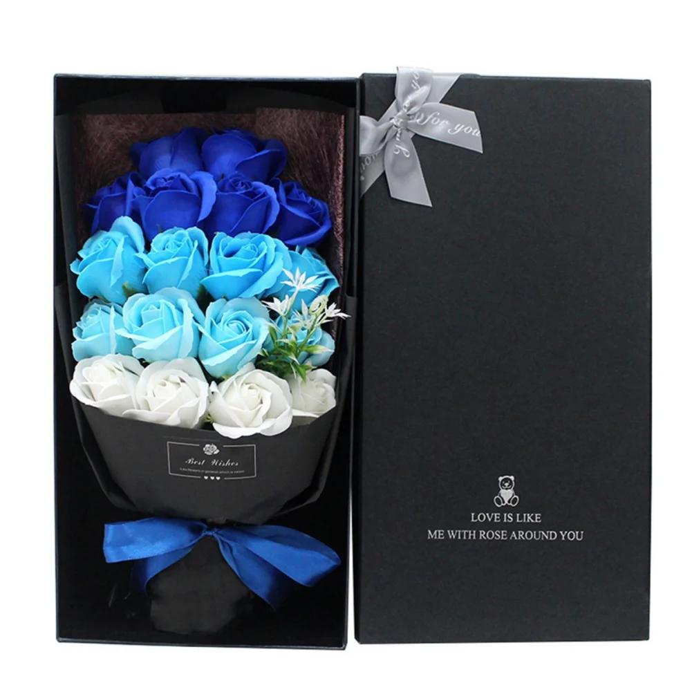 Buquê de Sabão com Caixa de Presente, Bela Flora Perfumada Sabonete Flor em Caso de Aniversário, Dia dos Namorados, Dia das Mães - Image 1
