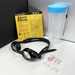 Óculos de natação anti-nevoeiro à prova dwaterproof água óculos de natação com prescrição astigmatismo - Image 6
