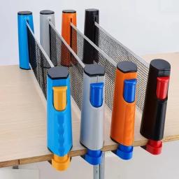 Rede de tênis de mesa portátil expansível suporte de rede de tênis de mesa para qualquer mesa de tênis de mesa ajustável suporte de rede - Image 1