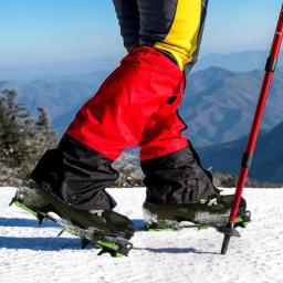 Profissional Crampon Shoe Cover, Montanhismo Skid Gear, 14 Dente, Escalada ao ar livre, Pesca No Gelo, Neve Skid, Alta Qualidade - Image 4