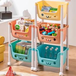 Carrinho de armazenamento multicamadas, estante, lanche, brinquedos, organizador de armazenamento de artigos diversos, banheiro, cozinha, entrada, acessórios para casa - Image 1