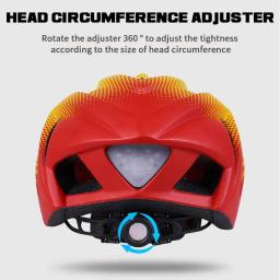 Capacete de bicicleta respirável com luz LED para homens e mulheres, mountain bike, ciclismo cap, equitação, MTB - Image 5