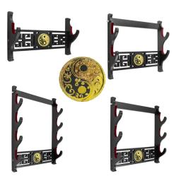 Suporte de parede de veludo Espada, Suporte Katana Acolchoado, Suporte Espada Samurai, Display Rack, Taichi, 1, 2, 3, 4 Camadas - Image 1