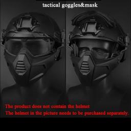 Máscara tática com óculos de proteção, acessórios de paintball, máscaras à prova de poeira, airsoft, à prova de vento - Image 5