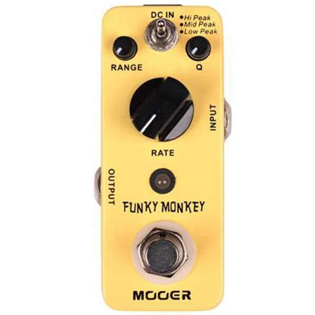 Pedal de Guitarra MOOER Funky Monkey com Efeito Auto Wah, 3 Modos de Peak (Hi, Mid, Low) e True Bypass para Acessórios de Guitarra Elétrica