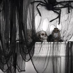 Halloween Horror Scene Gauze Adereços, Decoração da Casa Assombrada, Pano Assustador, Exterior, Interior, Casa, Festa, Terror, 1-10Pcs - Image 2