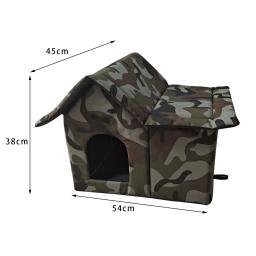 Canil dobrável impermeável para pet, Warm Dog House, Canil dobrável resistente a riscos - Image 6