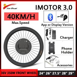 IMotor 3.0 Kit de conversão de bicicleta elétrica tudo em um 36V 350W Bateria inclui kit de roda dianteira Bicicleta Eléctrica 24 "-29" 700C - Image 1