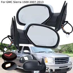 Vidro espelho de porta lateral aquecido para Chevrolet Avalanche Tahoe Suburban Silverado para GMC Yukon Sierra 1500 2500 3500 HD 2007 dobrável - Image 1