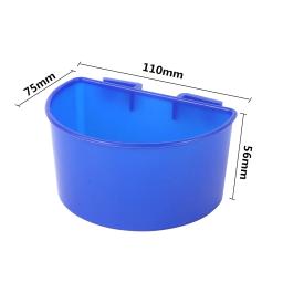 Copo de alimentação de plástico para animais de estimação, alimentador de pássaros, papagaio comida e água tigela, alimentação pendurada calha, copo à prova de respingos, pombos gaiola, gaiola alimentador ferramenta - Image 2