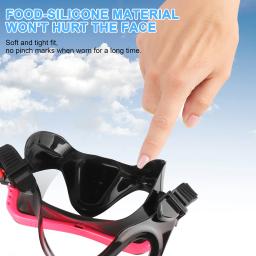 Máscara de mergulho profissional para homens e mulheres, máscara de natação, óculos à prova d'água HD, silicone snorkel - Image 3