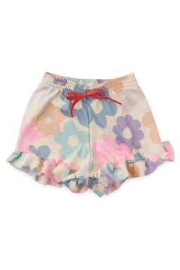 Conjunto Infantil Menina Coelho E Borboleta Shorts Flor Babadinho - Image 3