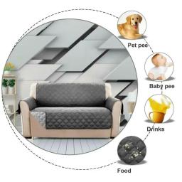 Impermeável acolchoado sofá capa, Anti-Wear Couch capa para cão Pet e crianças, poltrona reclinável, móveis Slipcovers, 1 Seater, 2 Seater, 3 Seater - Image 3