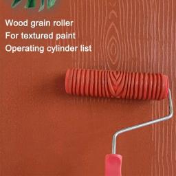 Rolo De Pintura De Grão De Madeira De Impressão De Pigmento, Ferramenta De Escova De Parede, Pintura De Padrão De Imitação, DIY Decoração De Casa - Image 6