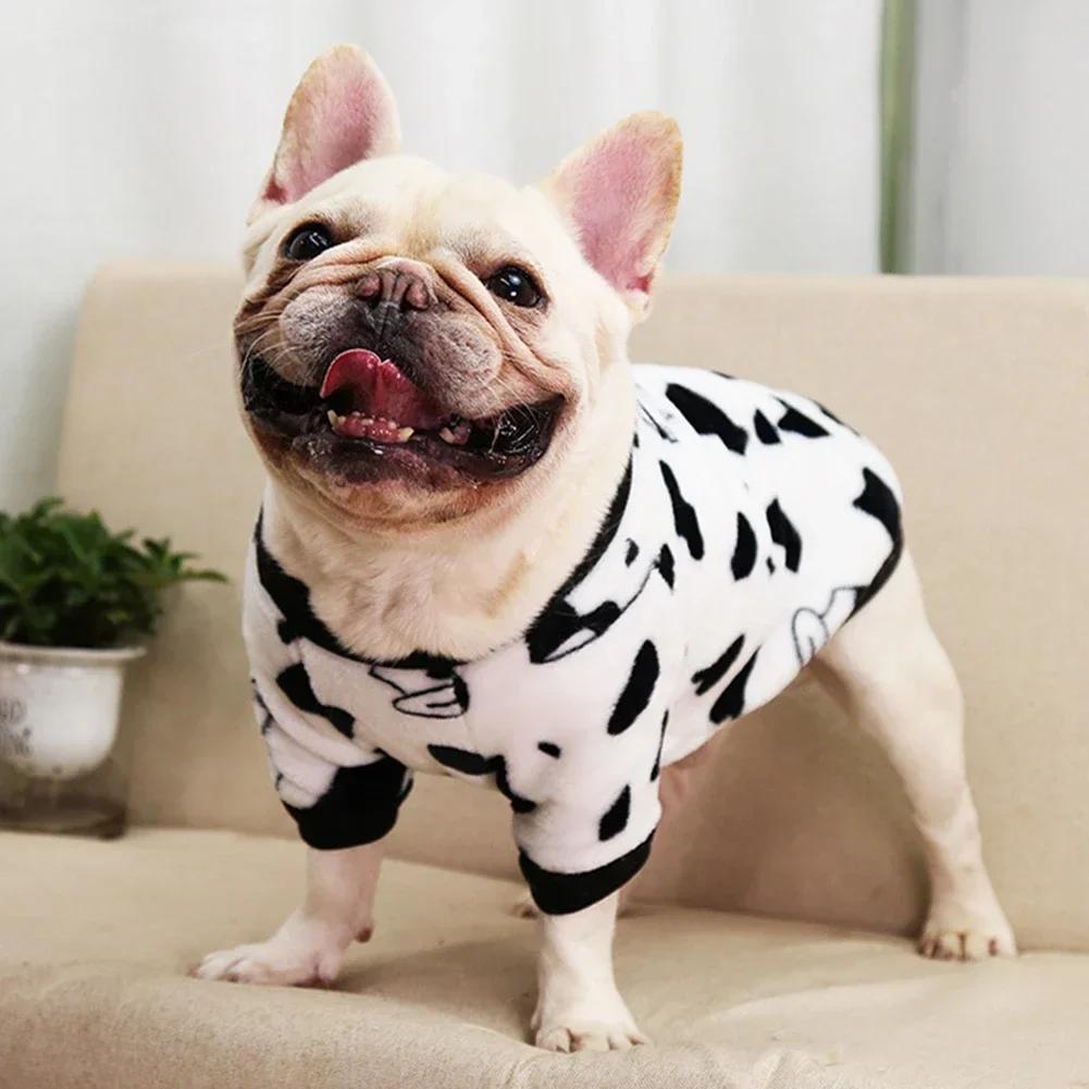 Roupas de lã quente para cães e gatos pequenos, moletons macios e aconchegantes, jaqueta de Yorkshire Pug, outono, inverno, primavera - Image 1