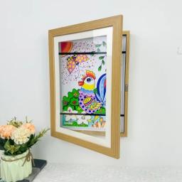 Molduras de arte para crianças, moldura magnética frontal aberta mutável para pôster, foto, desenho, pinturas, exibição de fotos, sem fotos - Image 3