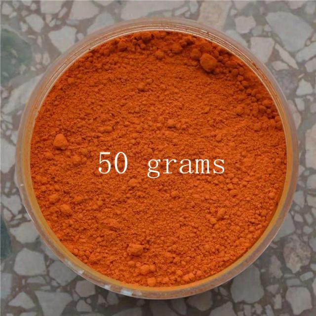 Aquarela Artesanal de Pigmento Mineral Laranja 100% Natural para Pintura, Caligrafia e Letras