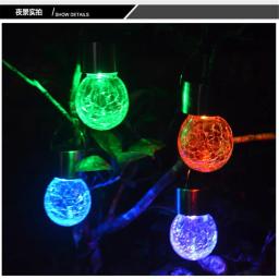 Luz solar LED com bola de crack, lâmpada pendurada em várias cores, decoração de festa, interior e exterior, drop shipping - Image 6