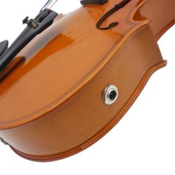 Astonvilla natureza 4/4 violino elétrico de madeira maciça violino acústico com arco caso cabo conexão violino peças & acessórios - Image 5