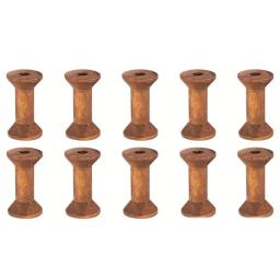 Carretéis de madeira vintage para costura, DIY Reels Organizer, Ribbons Twine, Ferramentas de madeira Artesanato, Thread Spool, Needlework Supplies, 10, 20 Pcs - Image 3