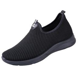 Sapatos masculinos respirável deslizamento em tênis de corrida confortável verão esporte tênis para homem antiderrapante leve apartamentos - Image 5