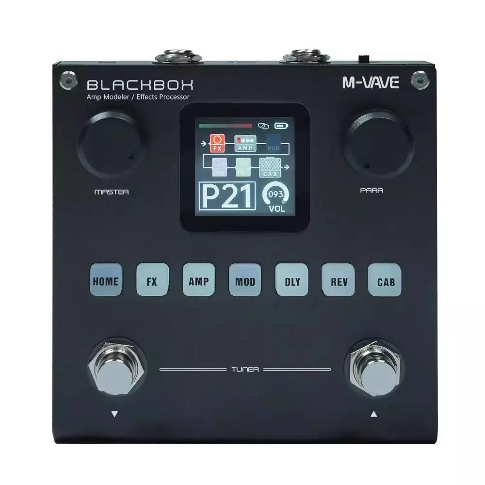 M-VAVE Blackbox Guitar/Baixo AMP Modeler Processador Multi Efeitos Recarregável para Guitarra Elétrica Baixo - Image 1