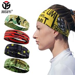 Elástico esporte bandana fitness yoga sweatband ginásio ao ar livre correndo tênis basquete esqui respirável faixas de cabelo das mulheres dos homens moda - Image 1
