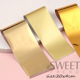 10 pçs holográfico metálico prego arte folhas de metal espelho transferência papel estrelado adesivos diy charme ouro manicure decoração lydxk05 - Image 4