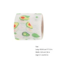 Auto-adesivo Sports Bandage, Colorido Dog Fita Compressão, Cute Fruit Pet Supplies, 5cm de largura - Image 4