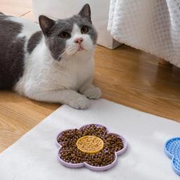 Tapete de silicone para gatos, Alimentadores lentos para diversão, Alimentação diária, Comida húmida, Alimentação animal - Image 3