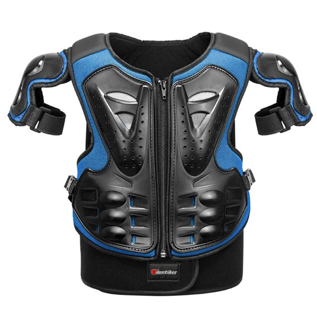 Armadura de motocicleta para crianças colete de peito proteção motocross armadura jaqueta armaduras protetoras equitação joelheiras moto armadura completa