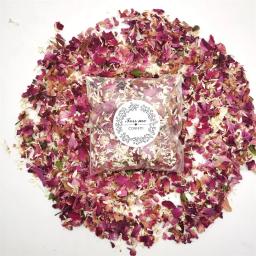 Confete de pétala natural para casamento, flores secas, pop biodegradável, chuveiro nupcial, festa de férias, DIY Deco Rose, 100g, 10PCs - Image 1
